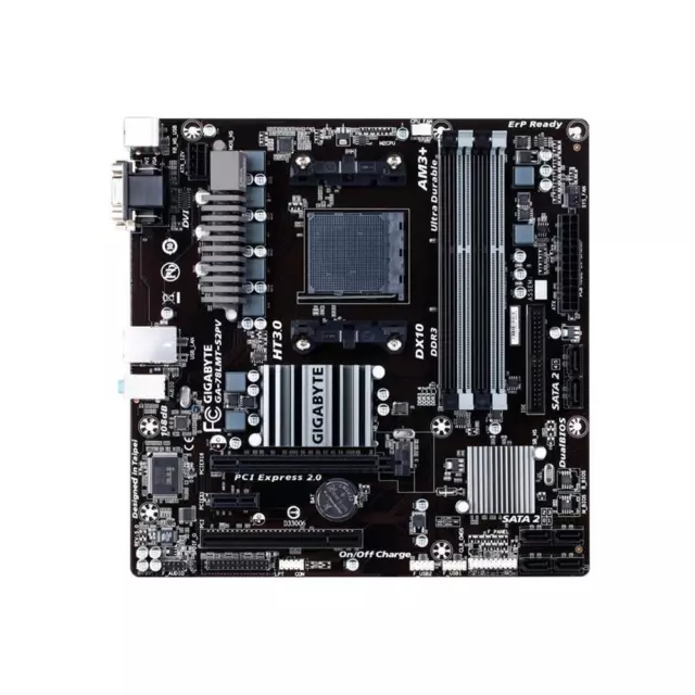 Gigabyte GA-78LMT-S2PV Rev.5.0 AMD 760G Mainboard Micro ATX Sockel AM3+ #302005