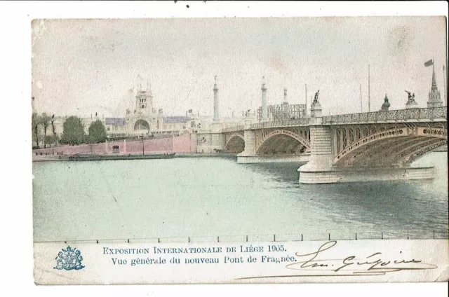 CPA Carte Postale-Belgique-Liège Exposition de 1905Vue générale du nouveau pont