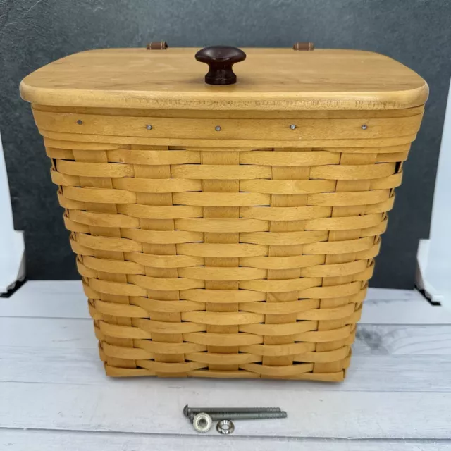 Longaberger Small Mail Basket Hinged Lid Protector Hostess Collection