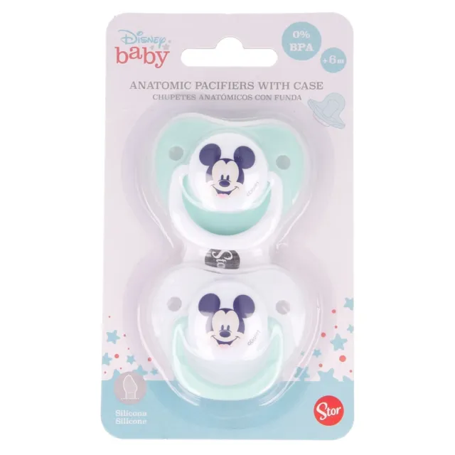 Disney Baby Mickey Maus 2er Pack Schnuller BPA Frei ab 0 Monate oder ab 6 Monate