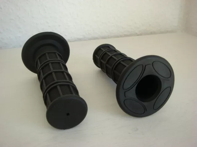 Maniglie manubrio in gomma maniglie 24 mm scooter enduro motocross moto BMX nero