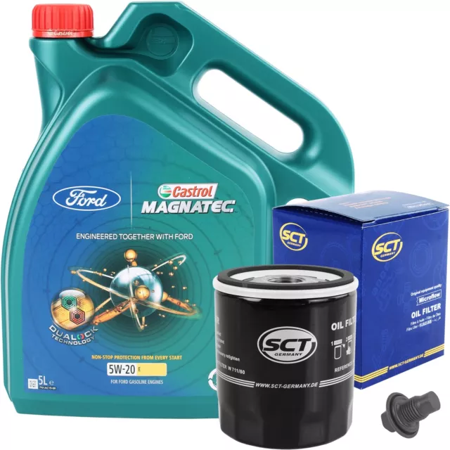 SCT ÖLFILTER + 5L CASTROL MAGNATEC PROFESSIONAL E 5W-20 Ford WSS-M2C948-B