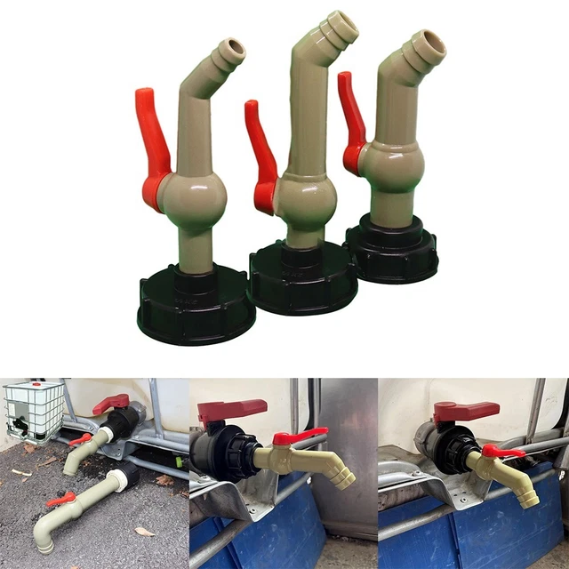 Oniissy Robinet De Sortie Inox Et Cuivre Pour Bidons 200L - Valve D'Huile + 3 Joints Toriques - Robinet De Remplacement Étanché