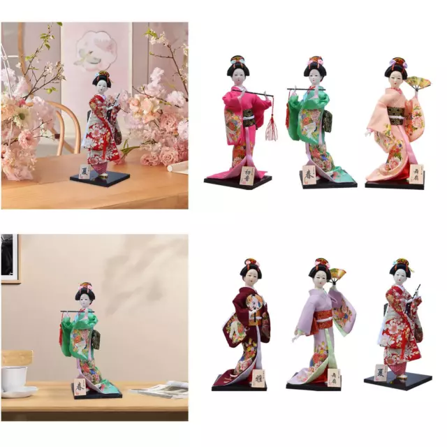 Figurina asiatica Kabuki statua giocattolo fattoria 30 cm bambola geisha