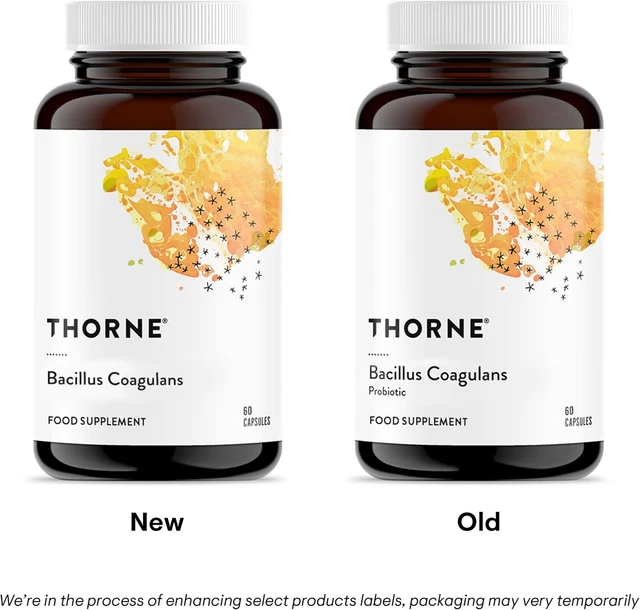 THORNE BACILLUS COAGULANS Shelf Stable Live Culture Supplement 60