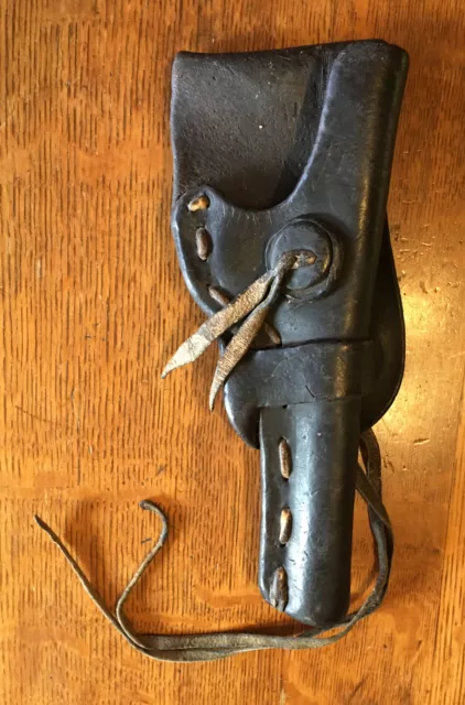 Early 20Th Century American Western Montana Bunkhouse Leather Pistol Holster