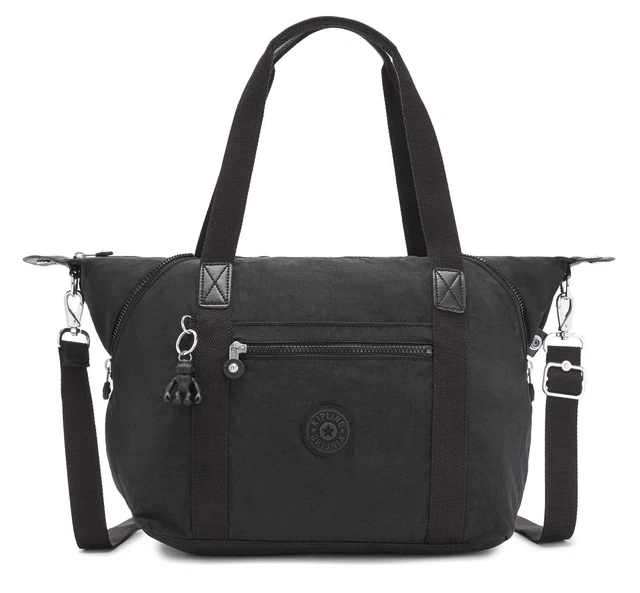 kipling Basic Eyes Wide Open Art Tote Black Noir