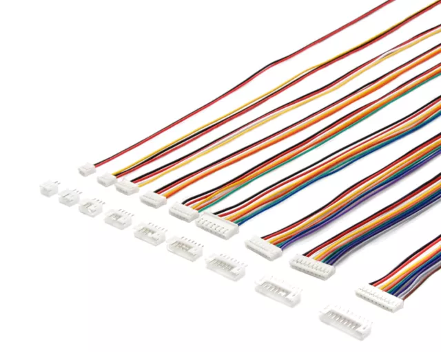 ✅ JST PH 2.0 / XH 2.54 Stecker / Buchse Kabel 30cm Connector 2-10 Pin 2,0 2,54 ✅
