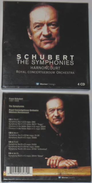 HARNONCOURT conducts SCHUBERT: Complete Symphonies, Italian Overtures - 4 CDs
