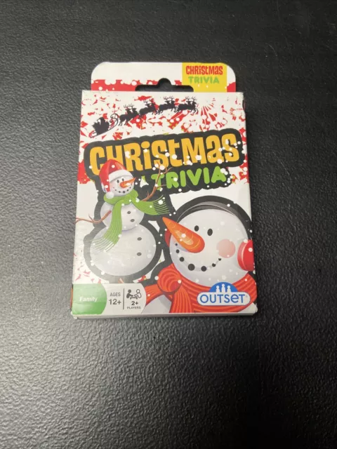 Christmas Trivia Card Game Outset Family Fun Holidays NEW 