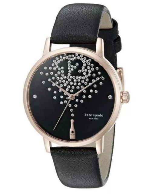 Kate Spade NY Champagne at Midnight Metro Crystals KSW1014 Women's Watch - NIB