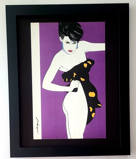 Patrick Nagel + Beautiful + Signed Print + Framed Patrick Nagel + Beautiful + Signed Print + Framed