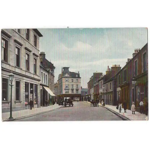 GALASHIELS High Street, Selkirkshire, Reliable Series Postcard Unposted