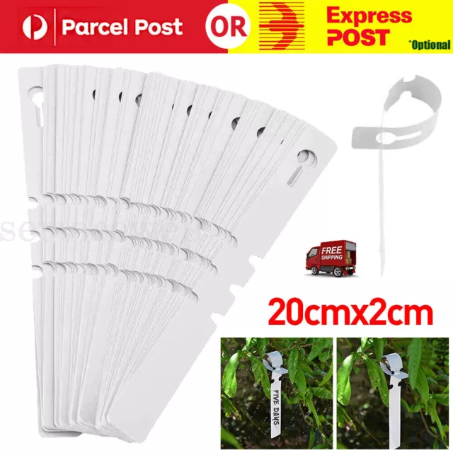 UP TO 500X Plastic Plant Tree Hanging Markers Tags Nursery Seed Gardening Labels