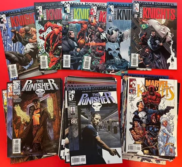PUNISHER + MARVEL KNIGHTS LOT ++ MARVEL MAX COMIC BOOKS - 55 issues -  1998-2002