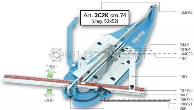 Ricambi E Accessori Per Tagliapiastrelle Sigma 3C2K