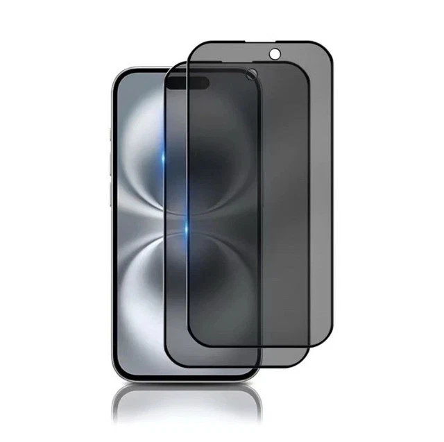 Produktbild von 2x Panzerglas Blickschutz Für IPhone 16 Bis 11 – 9H Hartglas, Sichtschutz, Privatsphäre