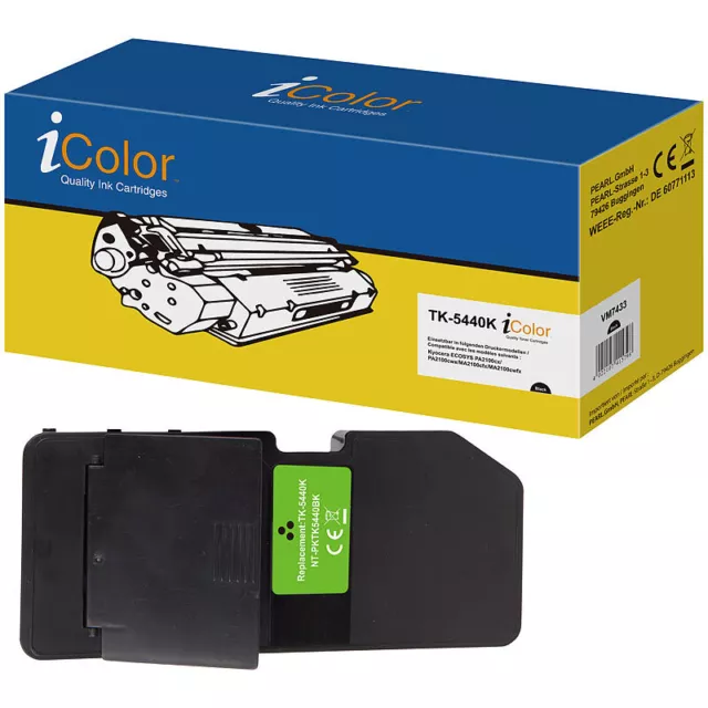 iColor Toner für Kyocera-Drucker, ersetzt TK-5440K, schwarz, bis 2.800 Seiten
