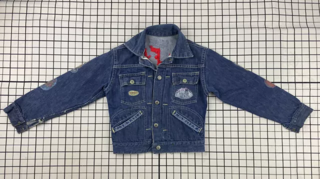 VINTAGE 50s 60s FOREMOST JCP DENIM JACKET KIDS CHILDS JEAN PENNY SELVEDGE