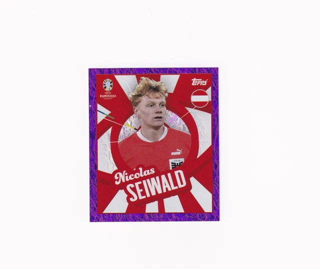 TOPPS EURO 2024 Sticker Super Rare Frenkie De Jong Green Parallel Foil