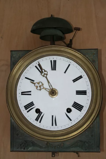 Mecanisme Horloge Comtoise, 2 Cloches, Sonnerie Des Quarts, Clock Uhr Reloj.