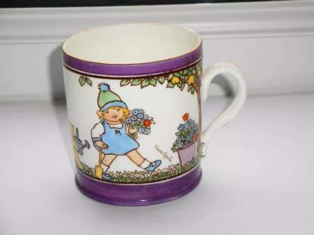 Very Rare Antique Art Deco Shelley China Cup Mary Mary By Linda Edgerton Artist