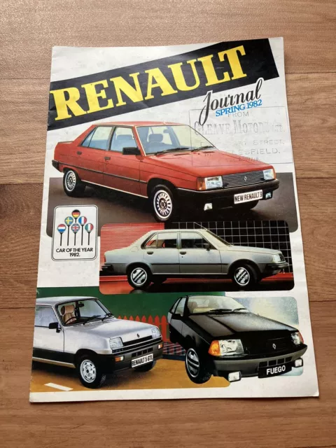 Renault Journal Spring 1982 UK Market Sales Brochure 4 5 9 14 18 Fuego 20 30