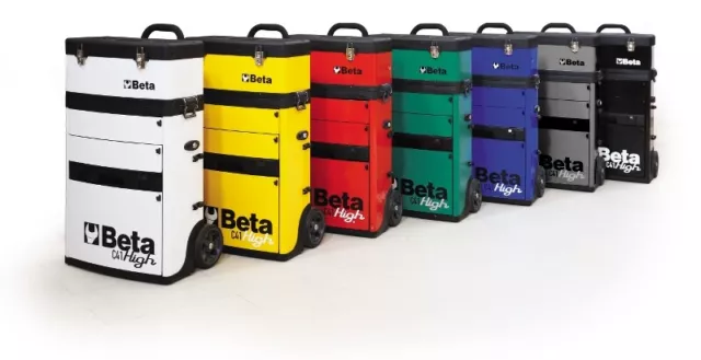 Beta C41H-G Two Module Mobile Tool Trolley Green Cabinet Tool Box Case - From UK