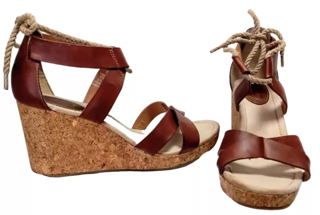 SPERRY WEDGE WOMEN Size 6 M Dawn Ari Olive Green Heel Sandal STS97809 Open Toe 29.99 PicClick