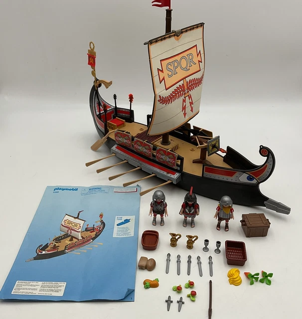 PLAYMOBIL 5390 ROMAN Warrior Ship With All Accessories. 99 Complete. 48.00 PicClick UK