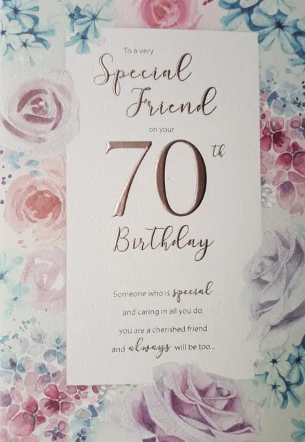 Special Friend on your 70th Birthday Card