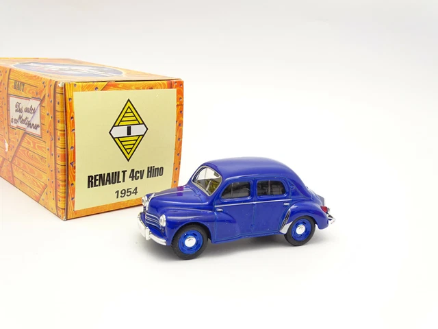 NOREV RARE VOITURE Renault 4Cv Plastique Chässis En Töle Jaune Échelle