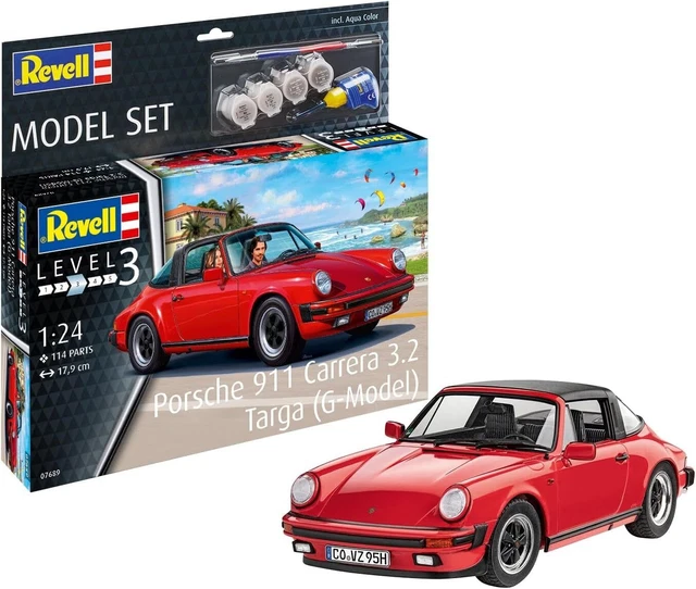 Revell 07688 Porsche 911 Carrera 3.2 Coupé (Modelo G) Escala 1