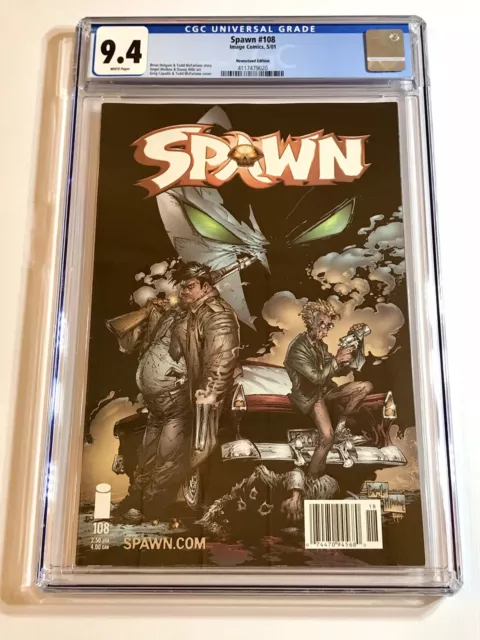 2001 Spawn #108  *SCARCE* NEWSSTAND Variant Graded CGC 9.4 WP ONLY ONE ON CENSUS