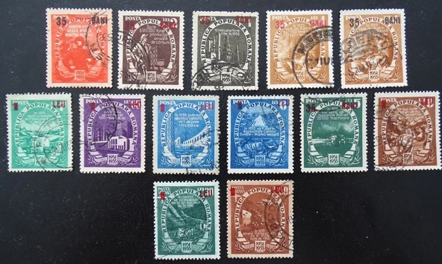 Rumänien Mi 1353-1362 + 1368-1369 + 1356b , Sc 860-869 , Gestempelt