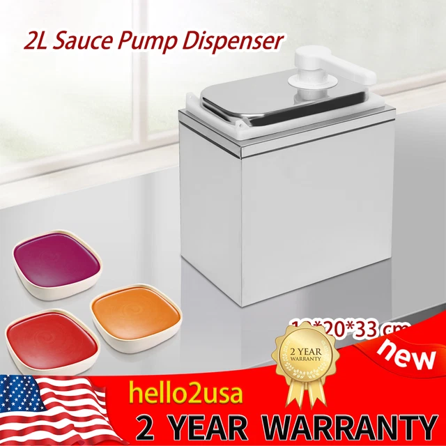Pompe à Sauce KESOTO 1L – Distributeur De Sirop, Ketchup, Huile – 30cc Par Pression – Anti-Goutte