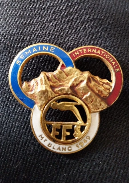 Insigne Ski Français SK2277 – Aluminium – 1940-1945 – Compétition