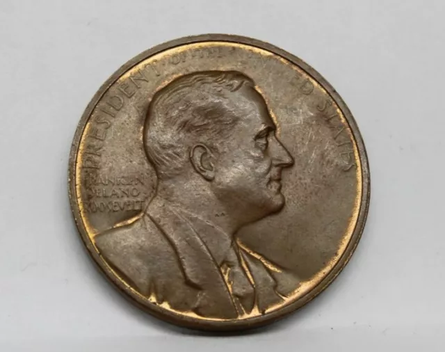 Franklin Delano Roosevelt FDR commemorative medal coin