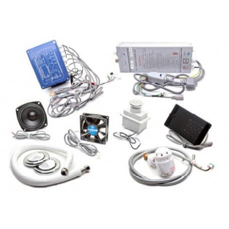 Kit Hamam pequeño para espacios de menos de 4 m3 8kw pantalla con accesorios