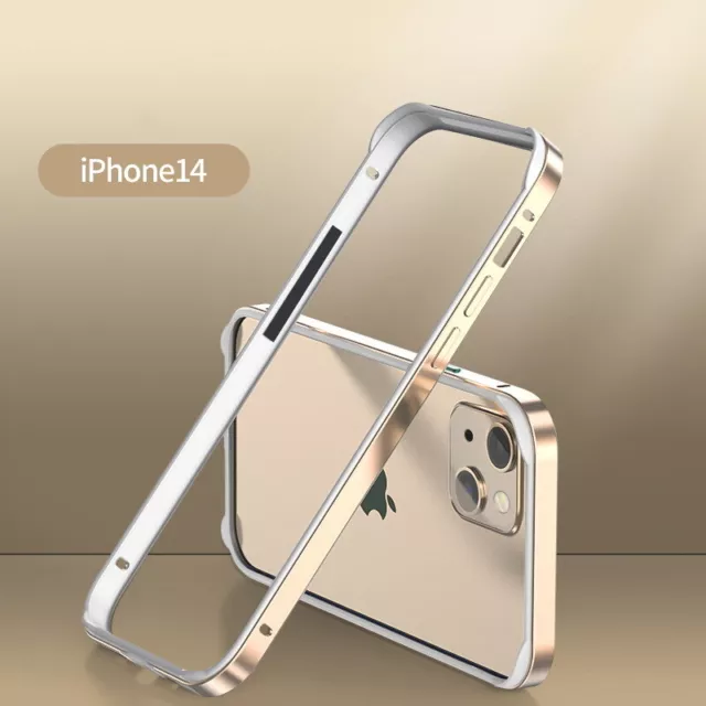 Bumper Hülle Für iPhone 15 14 Pro Max 13 12 Aluminium Metall Hybrid Rahmen Case