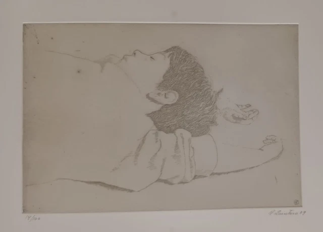 DANIEL QUINTERO. Muy buena Litografía serie "Niños"