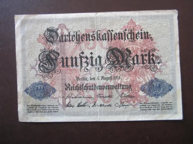 Alemania Imperio/ Germany Empire 50 Marcos / Mark 1914