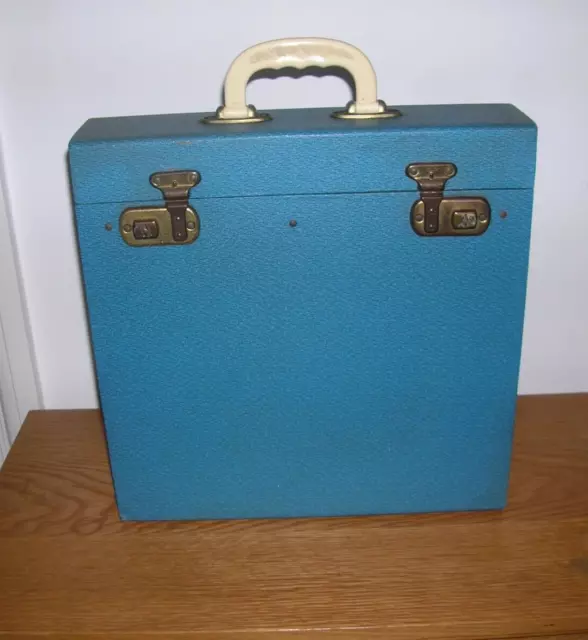 Vintage Lp Record Case Wood Construction Hols Approximatley 25 To 30Records