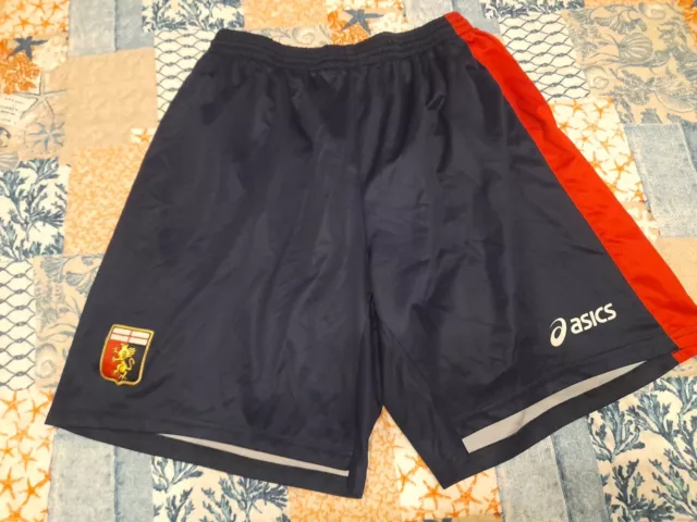 PANTALONCINI SHORT VINTAGE Football Calcio Genoa 1893 Asics Xl EUR