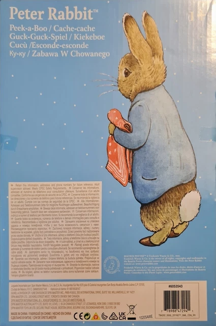 OFFICIAL GUND BEATRIX Potter Peter Rabbit Peek a Boo Plush Soft Toy ~ # ...