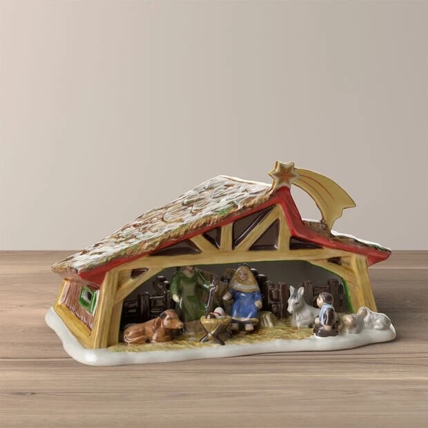 Treno Natale Villeroy & Boch North Pole Express - Porcellana Dipinta A Mano, 55x8x15 Cm - Foto 9