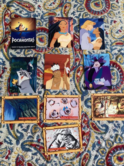 1995 SkyBox Walt Disneys Pocahontas Promo Cards 1-10