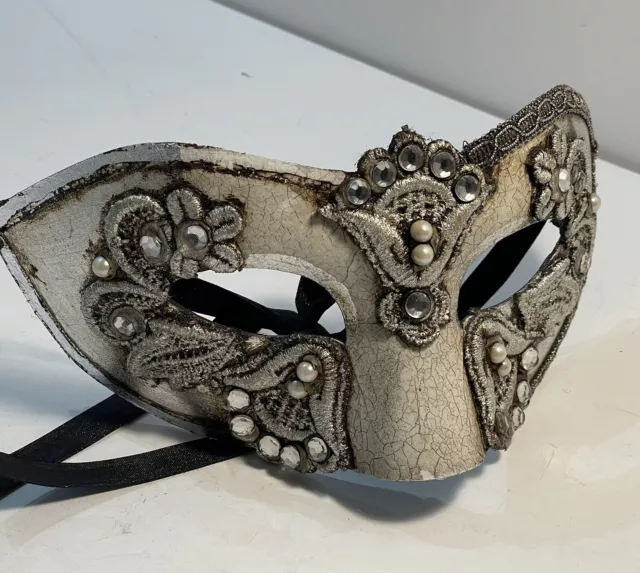 Venetian Masquerade Party Eye Silver Mask