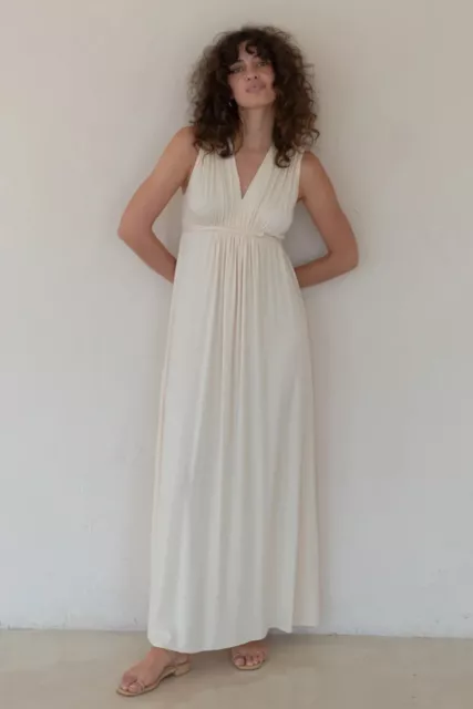 Rachel Pally Sleeveless Caftan Maxi Dress - Sz XS 'Cream' Beautiful & NWT