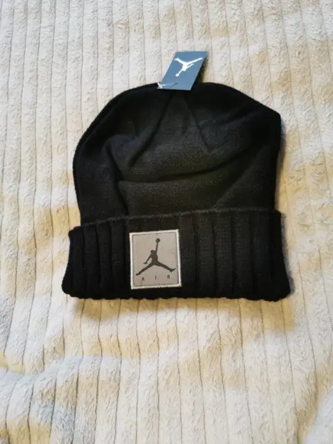Mens Winter Nike Jordan Air Beanie Hat Knit Winter Hat NEW Black EDITION